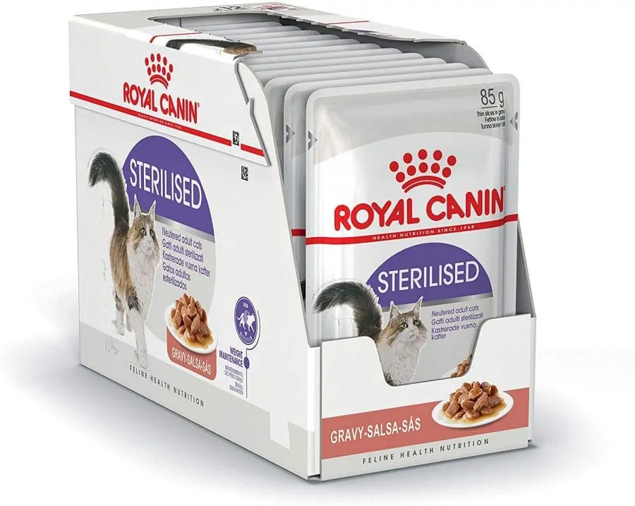 Royal Canin Sterilised Wet Cat Food in Gravy (85g) 12 pouches