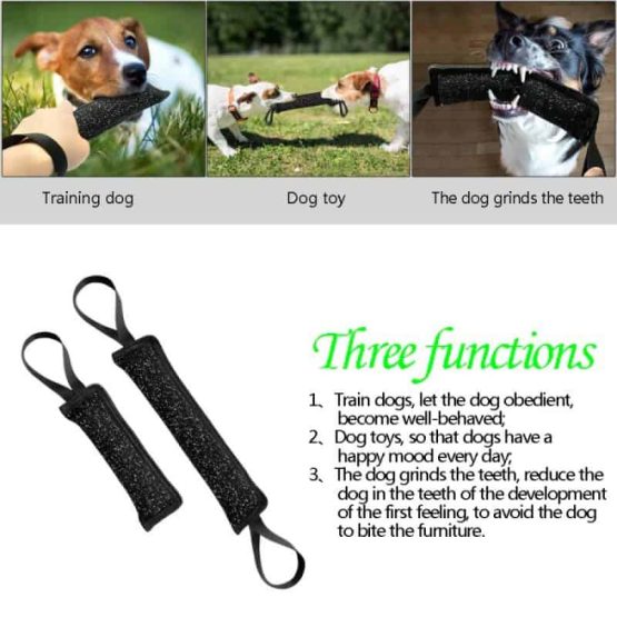 1 and 2 handle dog training tug functions