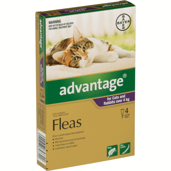 advantage flea treatment for large cats over 4 kgs
