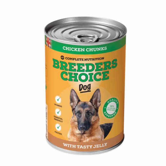 Breeders Choice Dog Food Chicken Chunks in Jelly