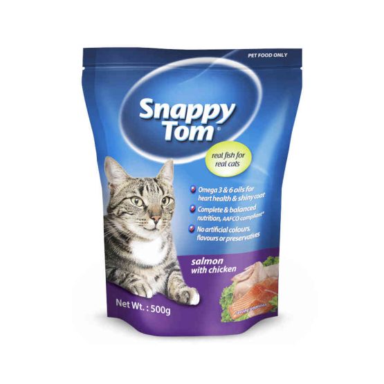 Snappy Tom Cat Food Salmon with Chicken