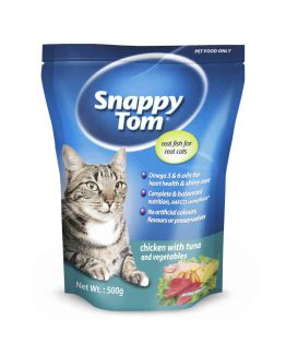 Snappy Tom Cat Food Chicken with Tuna & Vegetables