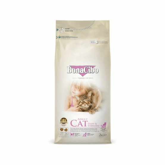 Bonacibo Light & Sterilised Adult Cat Food