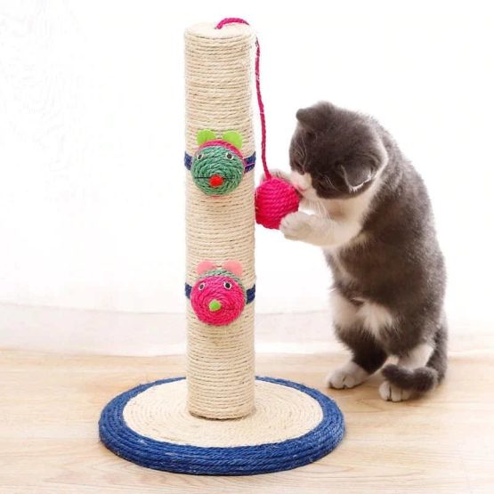 Catry Cat tree-pole Scratcher with Toy Ball