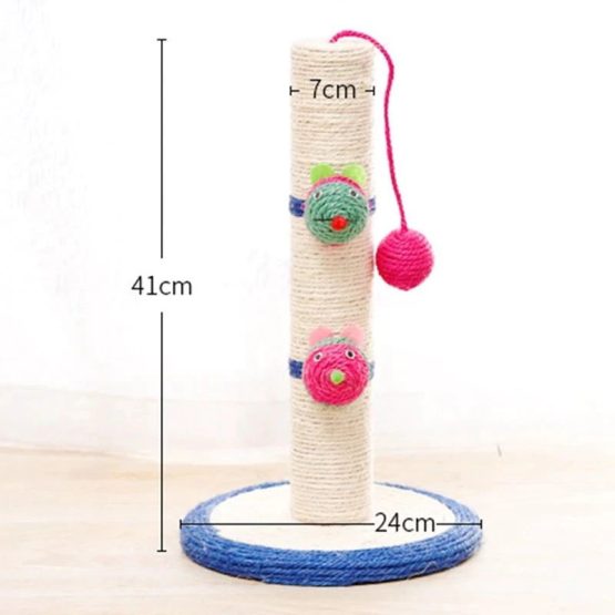 Catry Cat tree-pole Scratcher with Toy Ball - size