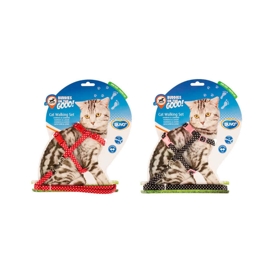 Dovo+ Cat Walking Set with White Dots