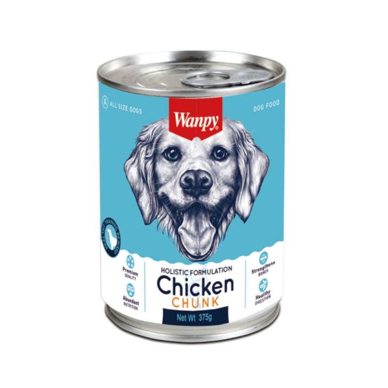 Wanpy canned chicken Chunks food