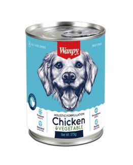 Wanpy canned Chicken and Vegetables dog food