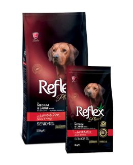 Reflex Plus Medium/Large Breed Senior Dog food (Lamb & Rice)