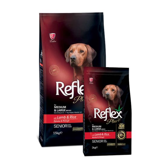 Reflex Plus Medium/Large Breed Senior Dog food (Lamb & Rice)