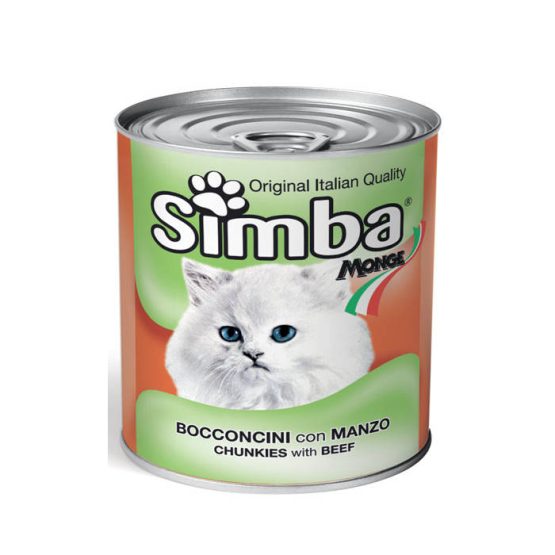 Simba Beef Chunks Canned Cat Food,
