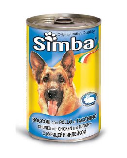 Simba Chicken and Turkey Chunks Canned Dog Food