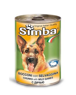 Simba Wild Game Chunks Canned Dog Food
