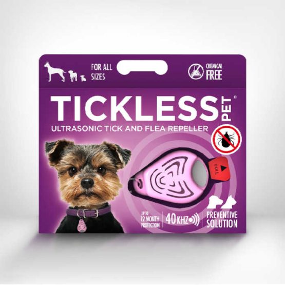 Tickless Pet Ultrasonic Tick and Flea Repeller - Purple
