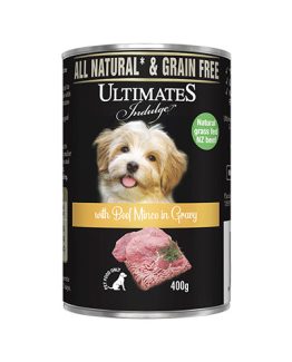 Ultimates Canned Dog Food with Beef Mince in Gravy