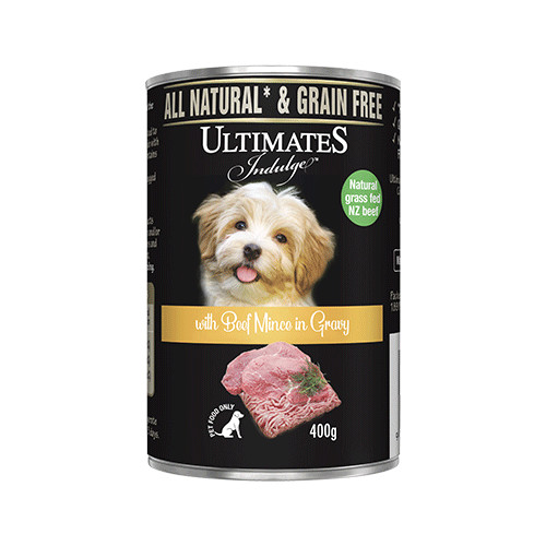 Ultimates Canned Dog Food with Beef Mince in Gravy