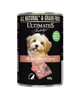 Ultimates Canned Dog Food with Lamb Mince in Gravy