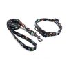QQPets Walking Dog Leash and Collar Set - space set