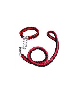 The Vexus Braided Rope Dog Leash with Martingale Collar