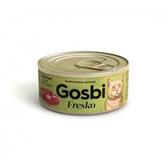Gosbi Fresko Strilized Canned Cat Food (Tuna & Apple)