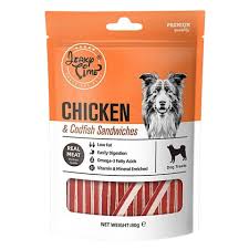 Jerky Time Dog Chicken and Codfish Sandwich