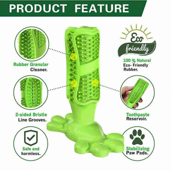 Vexus Rubber Toothbrush Toy for Dogs - fearures
