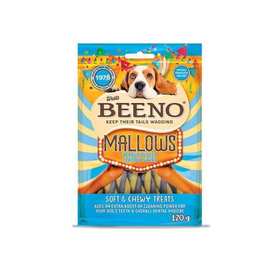 Beeno Mallows Peanut Butter Swirls - Dog Treats