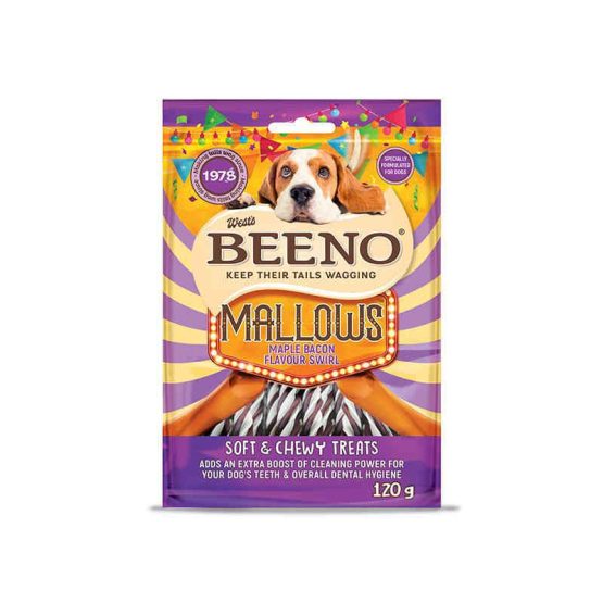 Beeno's Mallows with Maple & Bacon swirl flavour