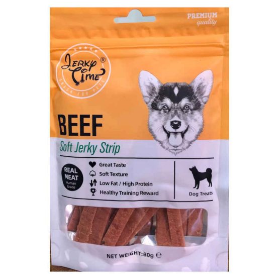 Jerky Time Beef Soft Jerky Strip for Dogs