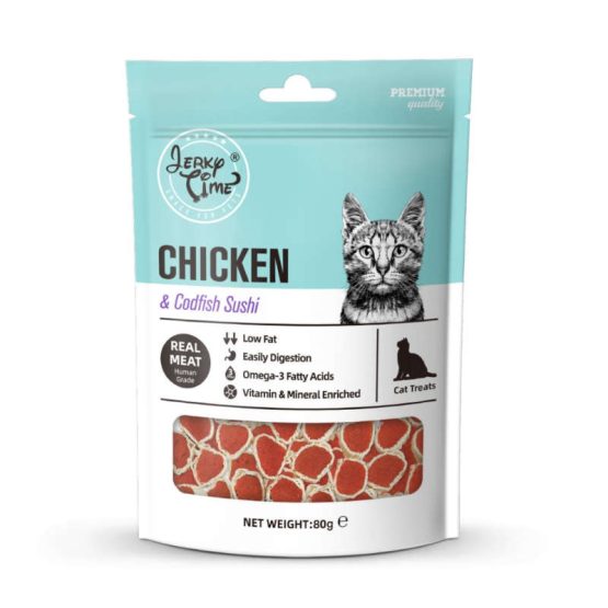 Jerky Time Chicken and Codfish Sushi for Cats