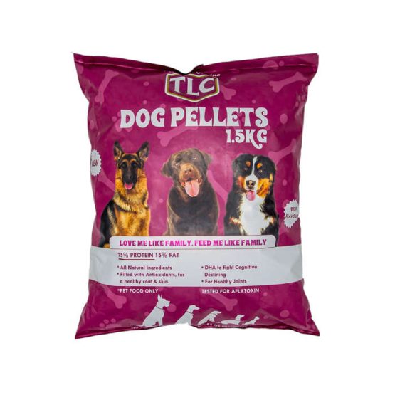 TLC Dog Pellets beef 1.5 kg