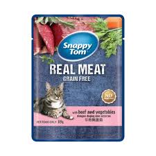 Snappy Tom Pouch Cat Food - Beef & Vegetable
