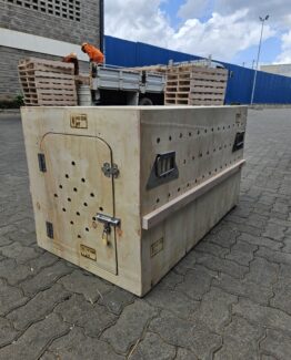 Casa Professional Wooden Crate – IATA Approved Airline Transport Kennel for Pets