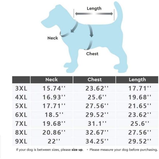 Adidog Dog Hoodie - sizes