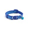 Adjustable dotted collar - blue