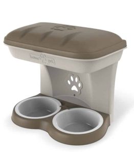Bama Pet Food Stand Wall Hanging Bowl for Dogs