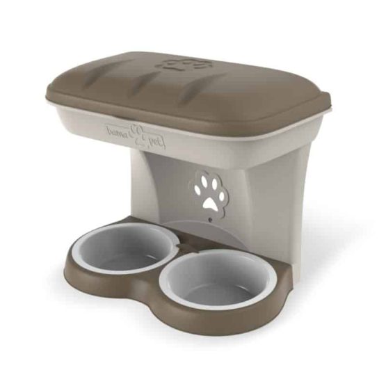 Bama Pet Food Stand Wall Hanging Bowl for Dogs