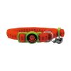 Doco Puffy Nylon Cat Collars with Safety Buckle - orange