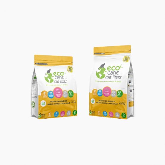 Eco Cane Clumping Cat Litter Lemon grass scented