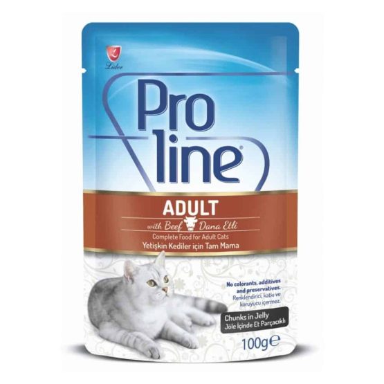Proline Pouch Cat Food (beef in jelly)
