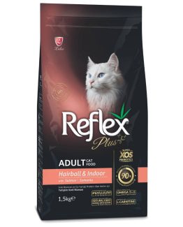 Reflex Plus Hairball & Indoor Adult Cat Food (Salmon)