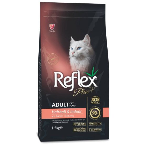 Reflex Plus Hairball & Indoor Adult Cat Food (Salmon)