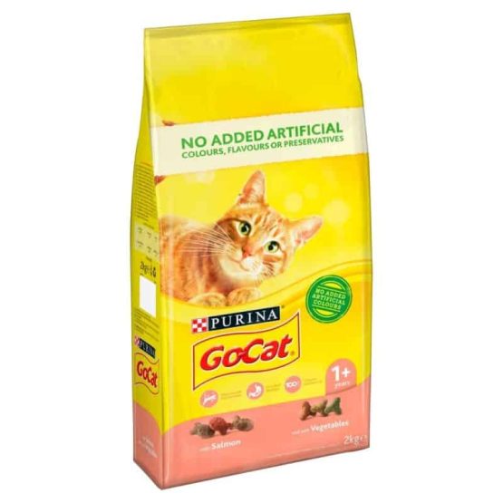 Purina Go-Cat Adult Dry Cat Food with Salmon and Vegetables