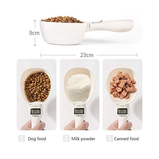Quanna Electronic Pet Food Weighing Spoon - measure different products
