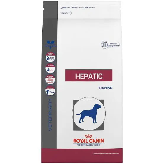 Hepatic veterinary outlet diet