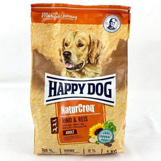 Happy Dog NatuCroq Beef and Rice Adult Dog Food